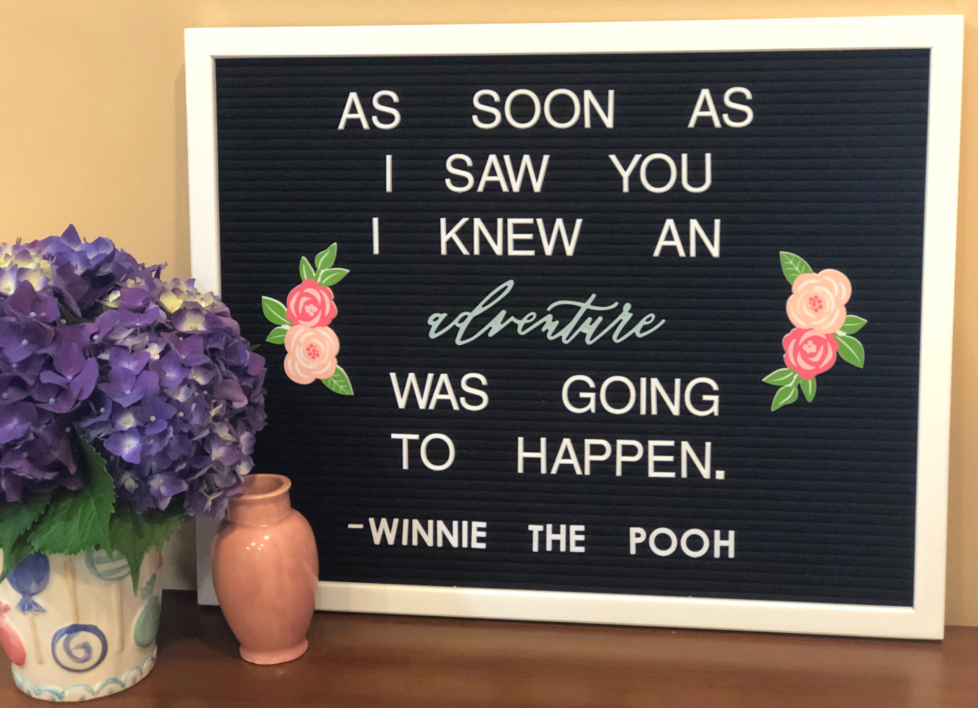 As soon as I saw you – Letterboard Quote